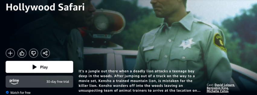 watch hollywood safari on amazon prime from jess mancilla